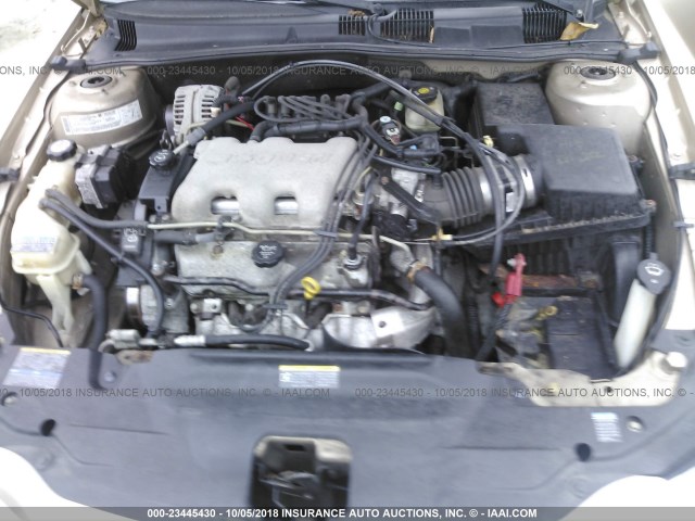 1G2NE52E15M101842 - 2005 PONTIAC GRAND AM SE GOLD photo 10