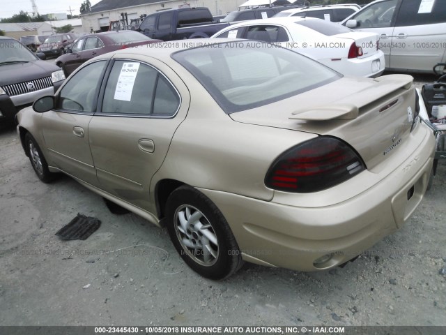 1G2NE52E15M101842 - 2005 PONTIAC GRAND AM SE GOLD photo 3