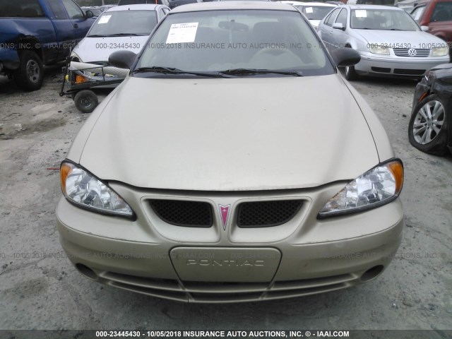 1G2NE52E15M101842 - 2005 PONTIAC GRAND AM SE GOLD photo 6