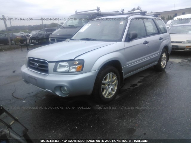 JF1SG65685G732028 - 2005 SUBARU FORESTER 2.5XS Күміс фото 2