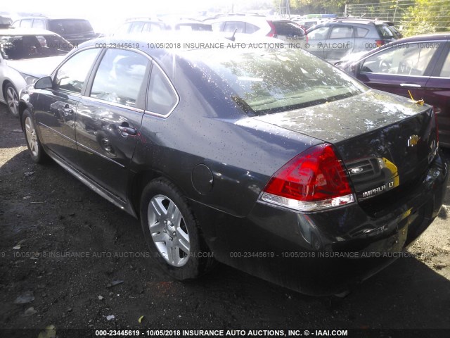 2G1WG5E37D1231678 - 2013 CHEVROLET IMPALA LT BLACK photo 3