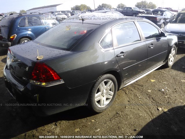 2G1WG5E37D1231678 - 2013 CHEVROLET IMPALA LT BLACK photo 4