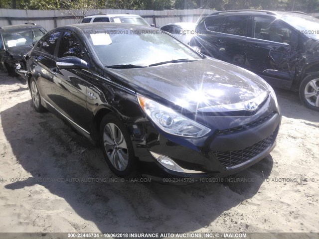 KMHEC4A43DA074515 - 2013 HYUNDAI SONATA HYBRID BLACK photo 1