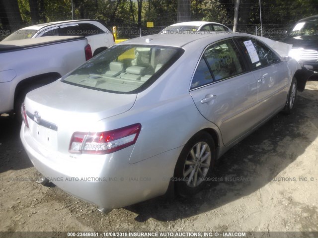 4T1BK3EK0AU100460 - 2010 TOYOTA CAMRY SE/LE/XLE 银色 照片 4
