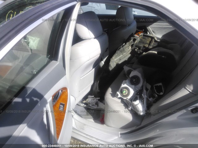 4T1BK3EK0AU100460 - 2010 TOYOTA CAMRY SE/LE/XLE 银色 照片 8