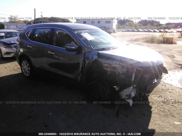 KNMAT2MV4FP585839 - 2015 NISSAN ROGUE S/SL/SV GRAY photo 1