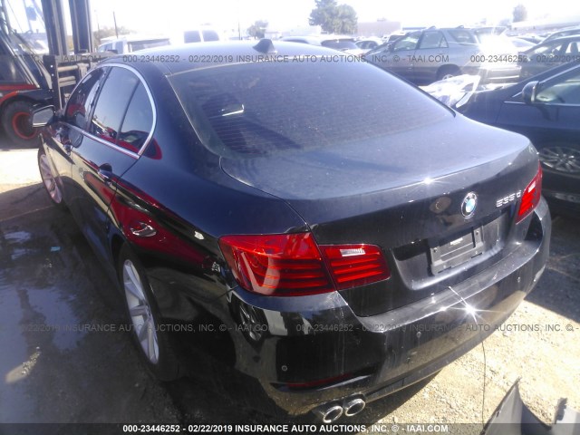 WBAXA5C59ED689887 - 2014 BMW 535 D BLACK photo 3
