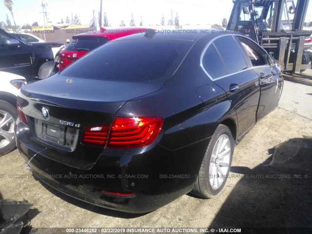 WBAXA5C59ED689887 - 2014 BMW 535 D BLACK photo 4