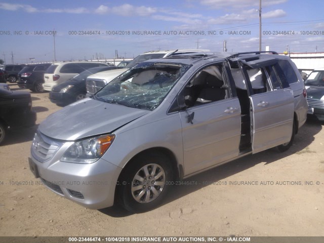 5FNRL3H79AB026617 - 2010 HONDA ODYSSEY EXL SILVER photo 2