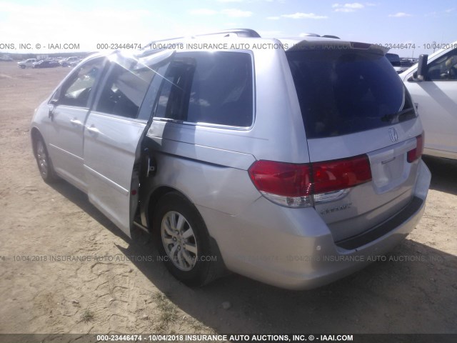 5FNRL3H79AB026617 - 2010 HONDA ODYSSEY EXL SILVER photo 3