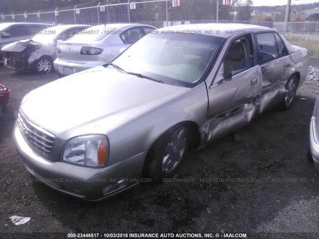 1G6KF57993U264956 - 2003 CADILLAC DEVILLE DTS GOLD photo 2