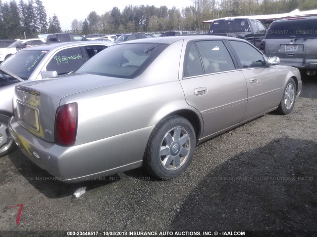 1G6KF57993U264956 - 2003 CADILLAC DEVILLE DTS GOLD photo 4