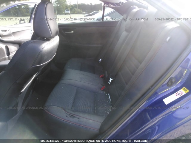 4T1BF1FK6FU940709 - 2015 TOYOTA CAMRY LE/XLE/SE/XSE BLUE photo 8
