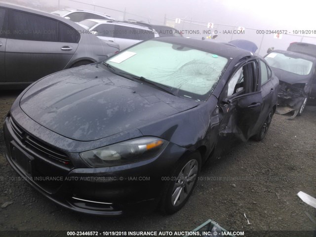 1C3CDFBA2ED815041 - 2014 DODGE DART SXT BLACK photo 2