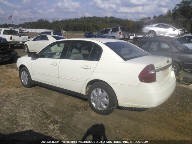 1G1ZS58F27F113469 - 2007 CHEVROLET MALIBU LS WHITE photo 3