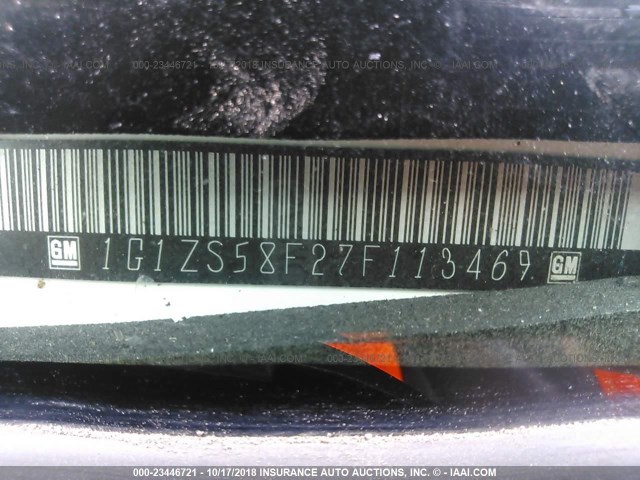 1G1ZS58F27F113469 - 2007 CHEVROLET MALIBU LS WHITE photo 9