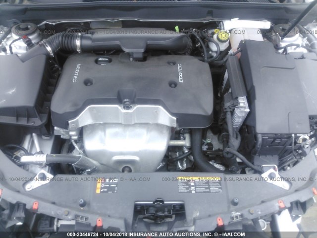 1G11C5SL3FF239668 - 2015 CHEVROLET MALIBU 1LT 银色 照片 10