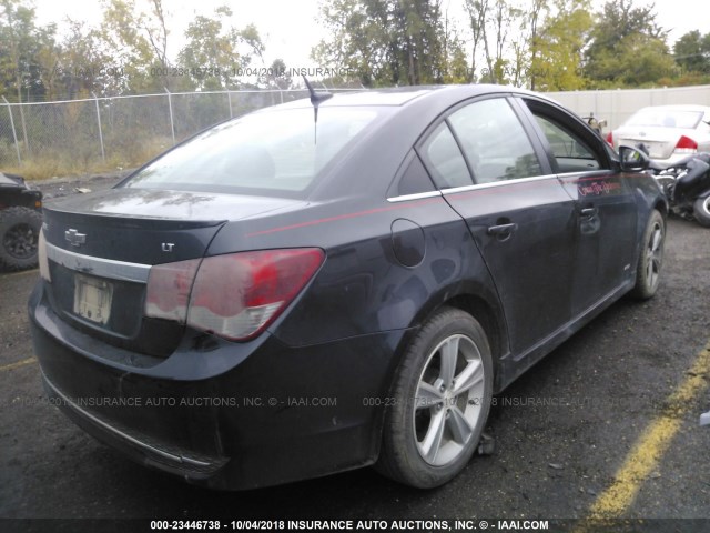 1G1PE5SB8D7149354 - 2013 CHEVROLET CRUZE LT GRAY photo 4