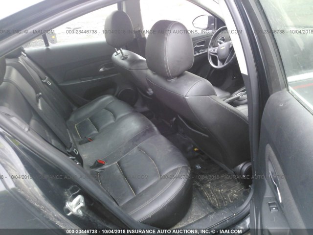 1G1PE5SB8D7149354 - 2013 CHEVROLET CRUZE LT GRAY photo 8
