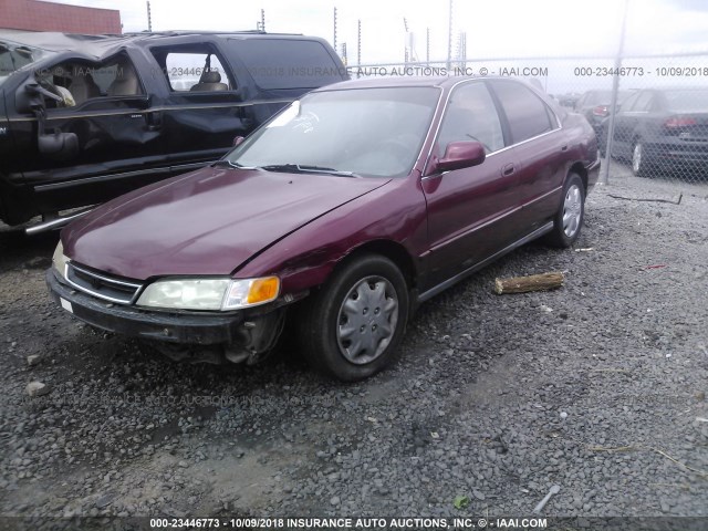 1HGCD5639VA073760 - 1997 HONDA ACCORD LX/EX BURGUNDY photo 2