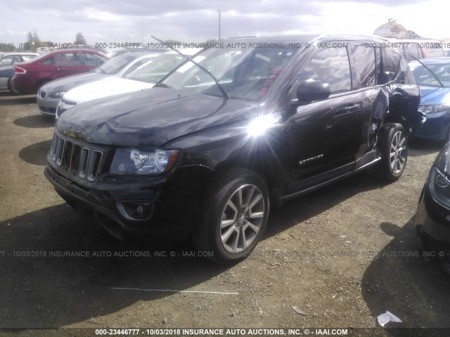 1C4NJCBA5GD650116 - 2016 JEEP COMPASS SPORT BLACK photo 2