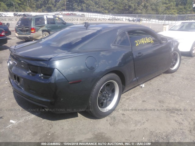 2G1FA1E35D9109073 - 2013 CHEVROLET CAMARO LS BLACK photo 4