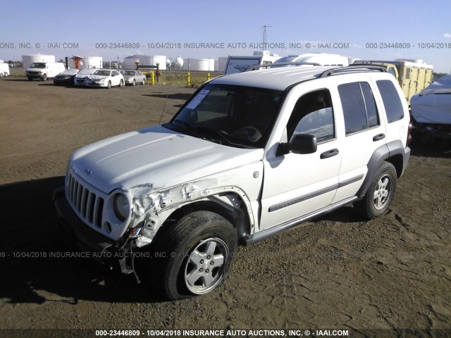 1J4GL48K67W694343 - 2007 JEEP LIBERTY SPORT 白色 照片 2