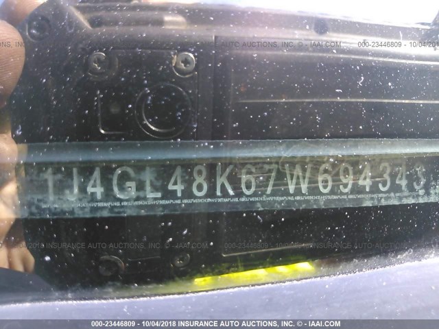 1J4GL48K67W694343 - 2007 JEEP LIBERTY SPORT 白色 照片 9