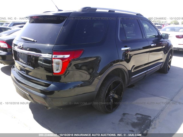 1FMHK7F83BGA15441 - 2011 FORD EXPLORER LIMITED BLACK photo 4