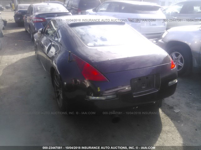 JN1AZ34D03T111047 - 2003 NISSAN 350Z COUPE MAROON photo 3