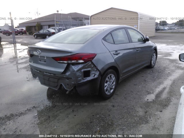 KMHD74LF5JU471359 - 2018 HYUNDAI ELANTRA GRAY photo 4