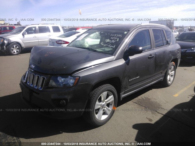 1C4NJDBB0GD556725 - 2016 JEEP COMPASS SPORT GRAY photo 2