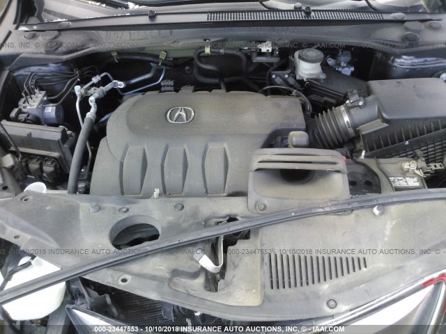 5J8TB3H58FL004511 - 2015 ACURA RDX TECHNOLOGY GRAY photo 10