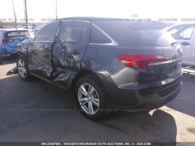 5J8TB3H58FL004511 - 2015 ACURA RDX TECHNOLOGY GRAY photo 3