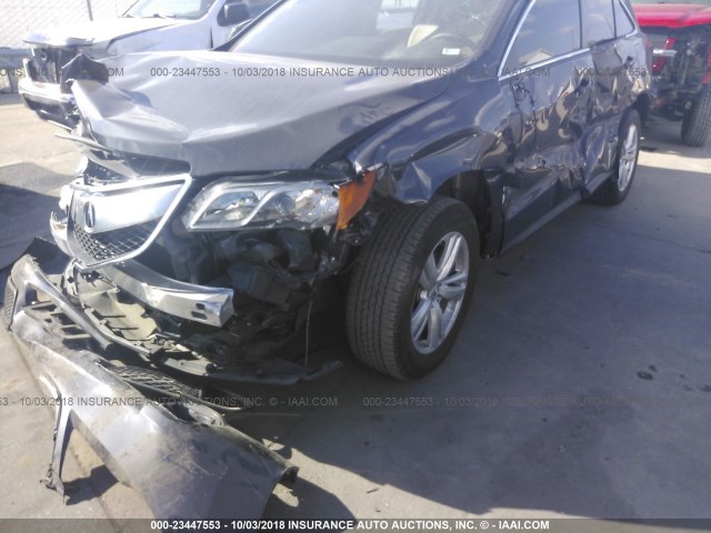 5J8TB3H58FL004511 - 2015 ACURA RDX TECHNOLOGY GRAY photo 6