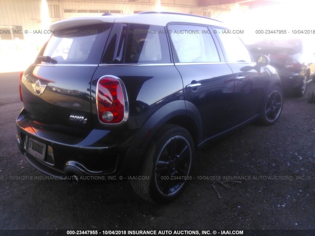 WMWZC3C5XDWP21000 - 2013 MINI COOPER S COUNTRYMAN BLACK photo 4