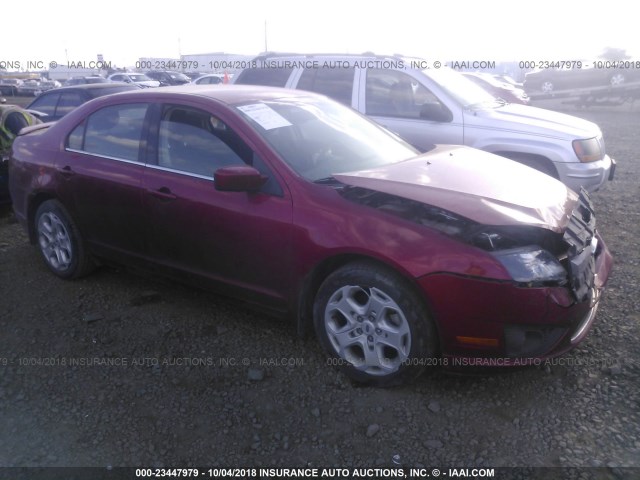 3FAHP0HA4BR169880 - 2011 FORD FUSION SE RED photo 1