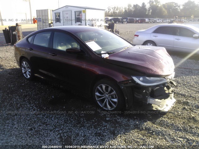 1C3CCCBBXFN746590 - 2015 CHRYSLER 200 S BURGUNDY photo 1