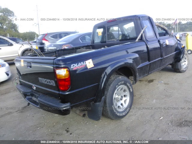 4F4YR16V83TM08435 - 2003 MAZDA B3000 CAB PLUS BLACK photo 4