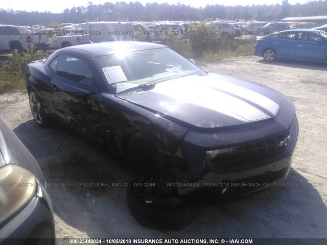 2G1FE1E34C9209121 - 2012 CHEVROLET CAMARO LS BLACK photo 1