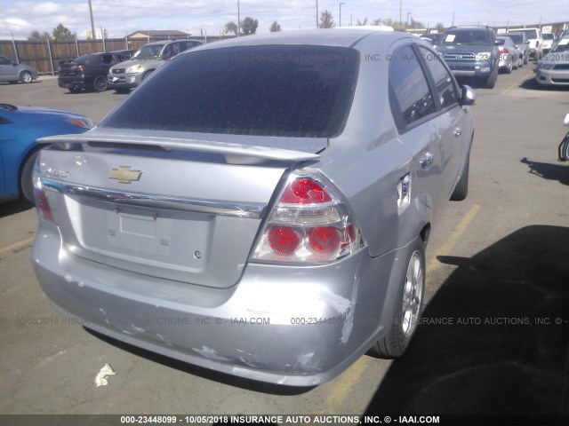 KL1TG56E19B301216 - 2009 CHEVROLET AVEO LT SILVER photo 6