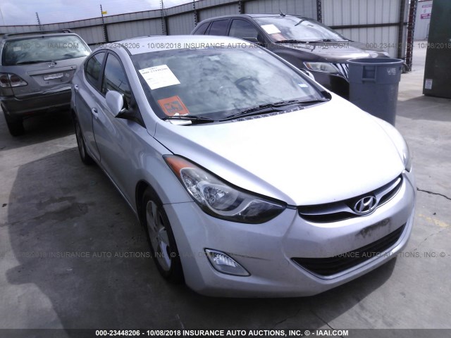 KMHDH4AE6CU367716 - 2012 HYUNDAI ELANTRA GLS/LIMITED SILVER photo 1