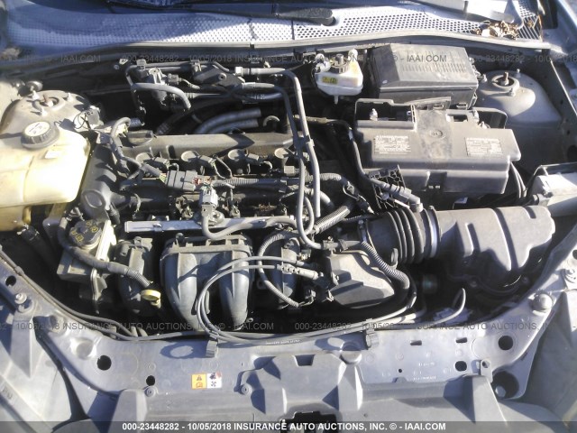 1FAFP31N07W148406 - 2007 FORD FOCUS ZX3/S/SE/SES GRAY photo 10