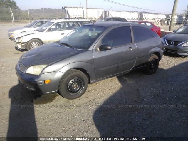 1FAFP31N07W148406 - 2007 FORD FOCUS ZX3/S/SE/SES GRAY photo 2