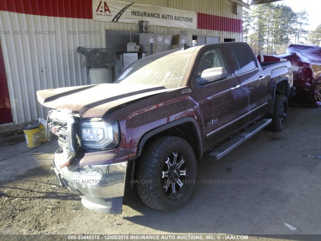 3GTU2NEC0GG347149 - 2016 GMC SIERRA K1500 SLT MAROON photo 2