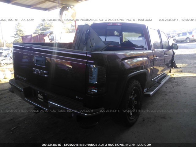 3GTU2NEC0GG347149 - 2016 GMC SIERRA K1500 SLT MAROON photo 4