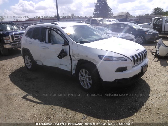 1C4PJLCS4GW287277 - 2016 JEEP CHEROKEE LATITUDE WHITE photo 1