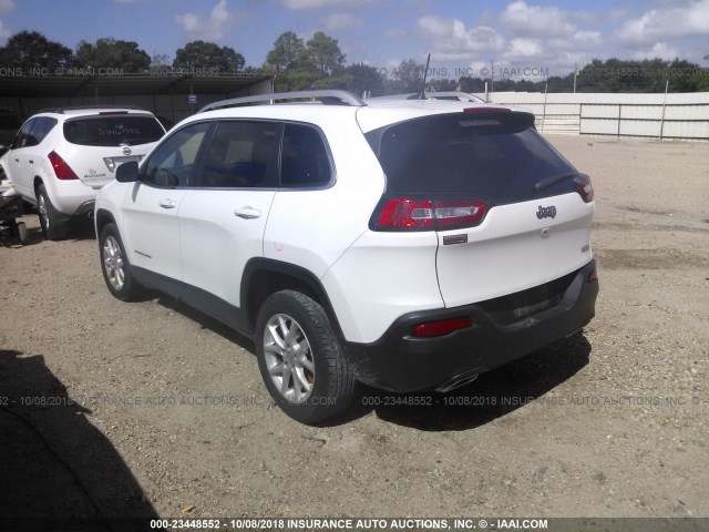 1C4PJLCS4GW287277 - 2016 JEEP CHEROKEE LATITUDE WHITE photo 3