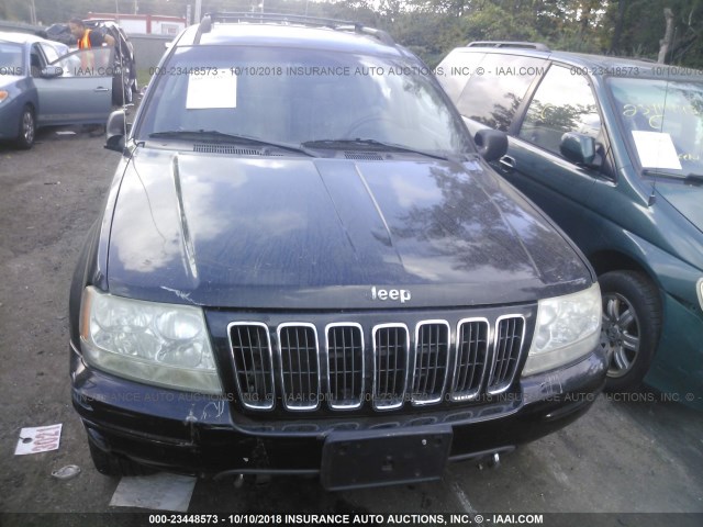 1J8GW68J73C554211 - 2003 JEEP GRAND CHEROKEE OVERLAND BLACK photo 6