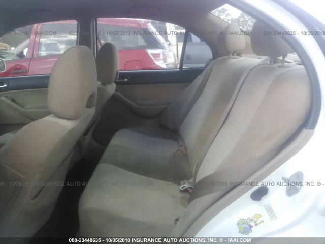 JHMES96664S013537 - 2004 HONDA CIVIC HYBRID WHITE photo 8